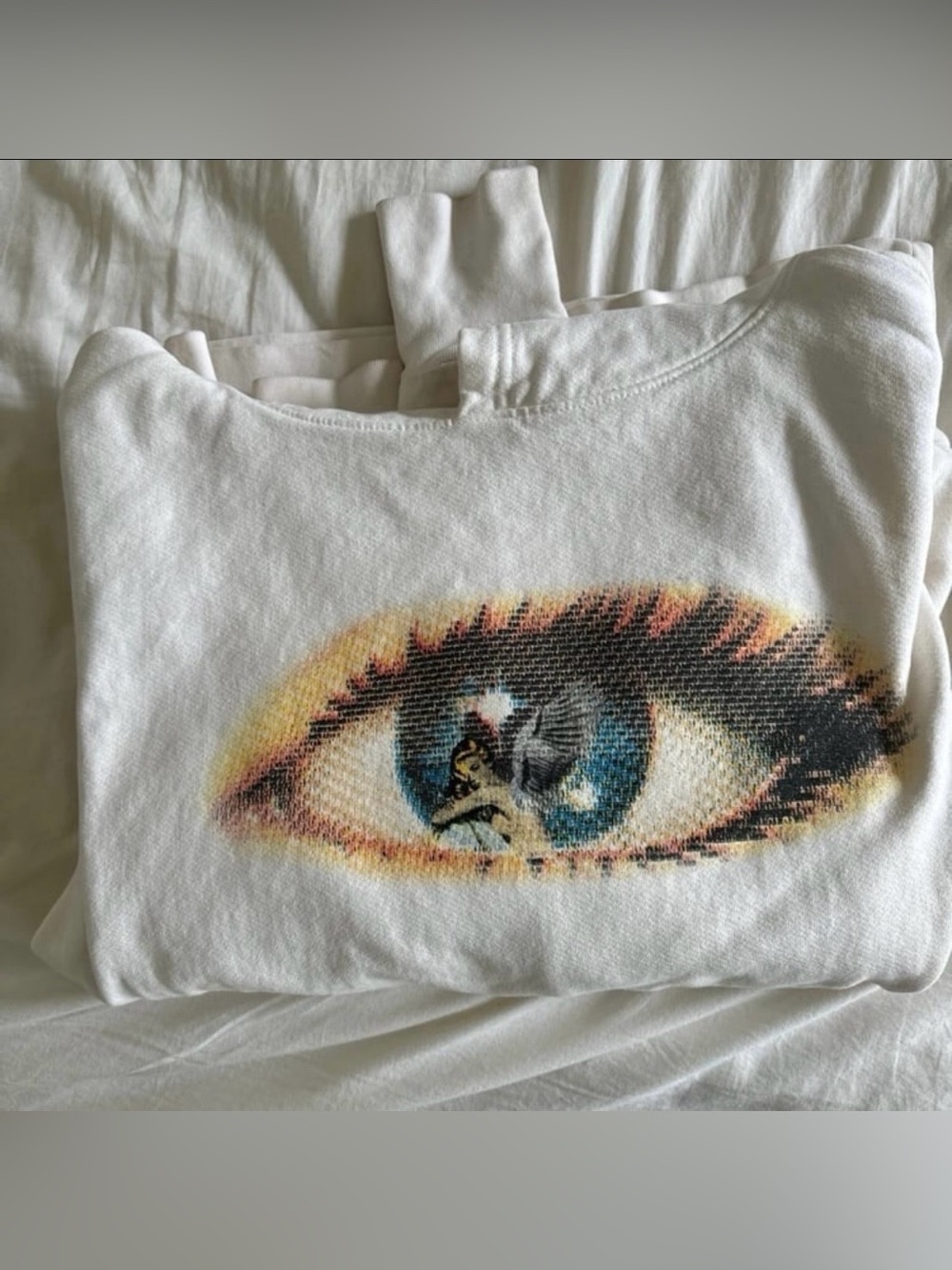 Boys Lie A Sight for Sore Eyes Oversized Hoodie One Size White Rare